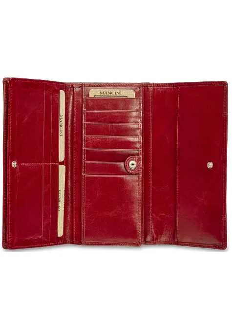 Mancini Casablanca Ladies' RFID Secure Trifold Wallet