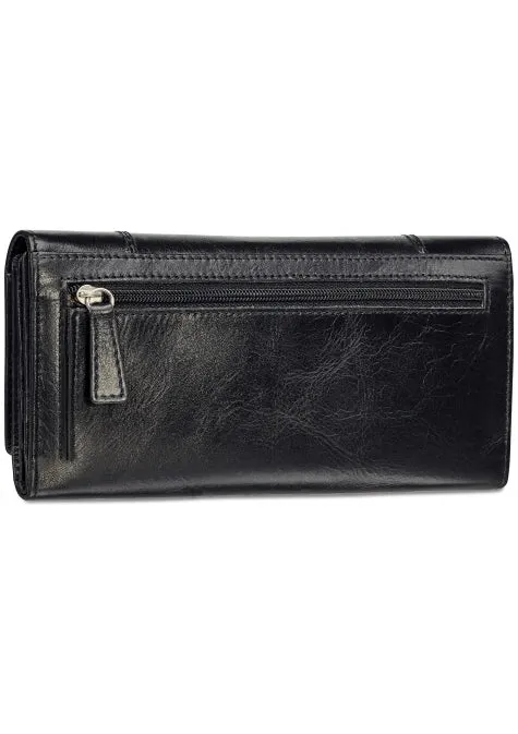 Mancini Casablanca Ladies' RFID Secure Trifold Wallet