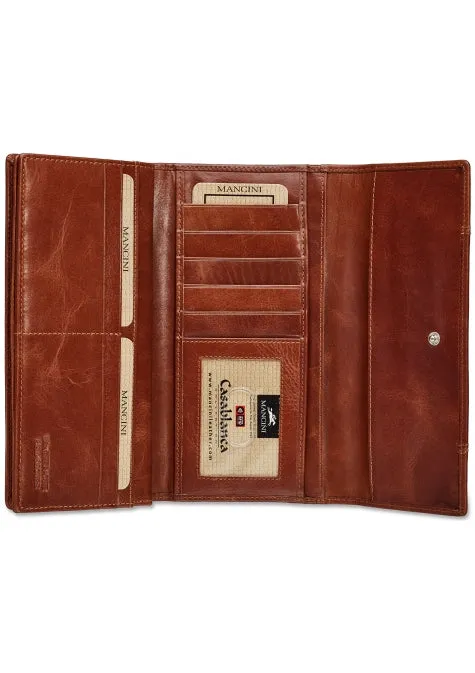 Mancini Casablanca Ladies' RFID Secure Trifold Wallet