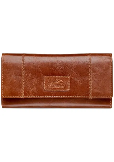 Mancini Casablanca Ladies' RFID Secure Trifold Wallet