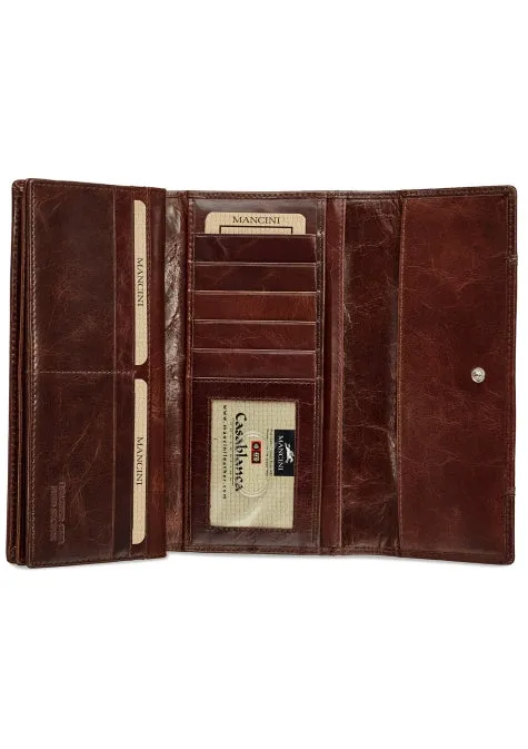 Mancini Casablanca Ladies' RFID Secure Trifold Wallet