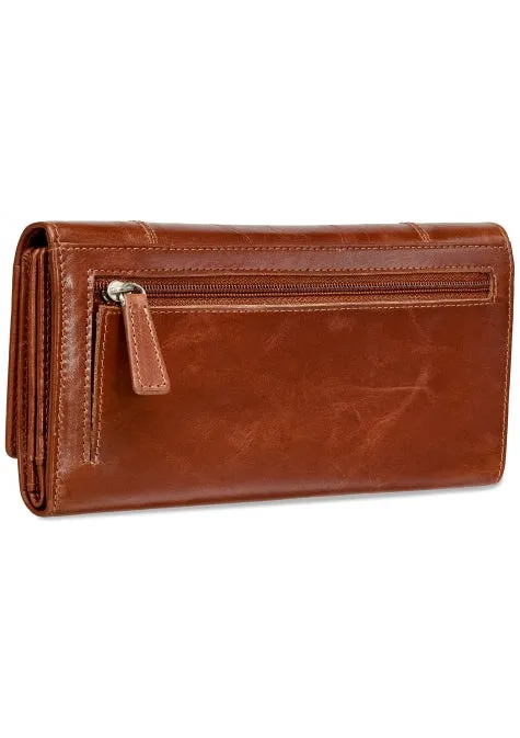 Mancini Casablanca Ladies' RFID Secure Trifold Wallet