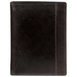 Mancini Casablanca Men's Unique Vertical Wing Wallet