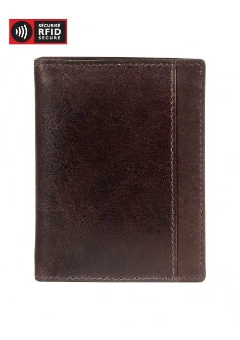 Mancini Casablanca Men's Unique Vertical Wing Wallet