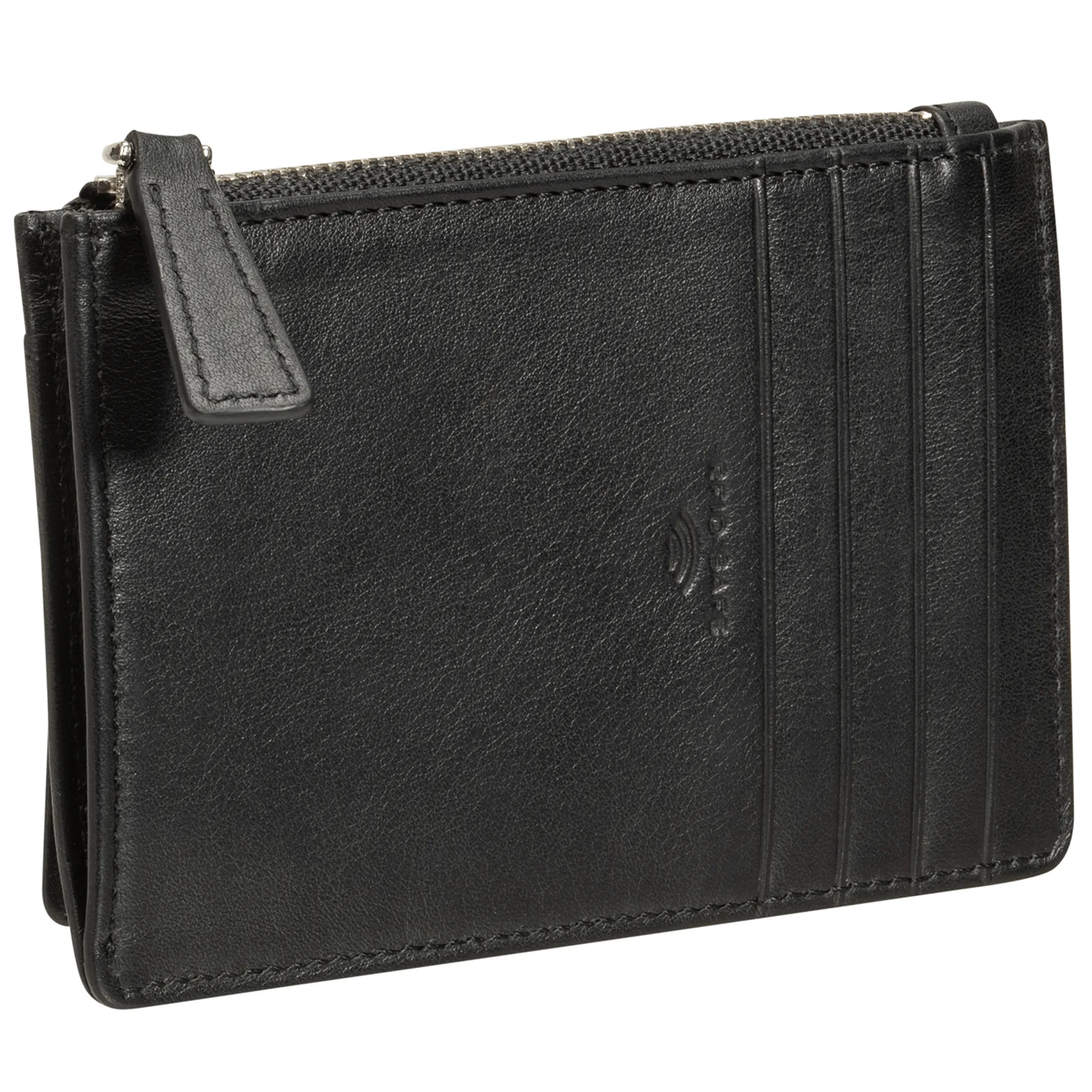 Mancini Croco RFID Secure Card Case and Coin Pocket
