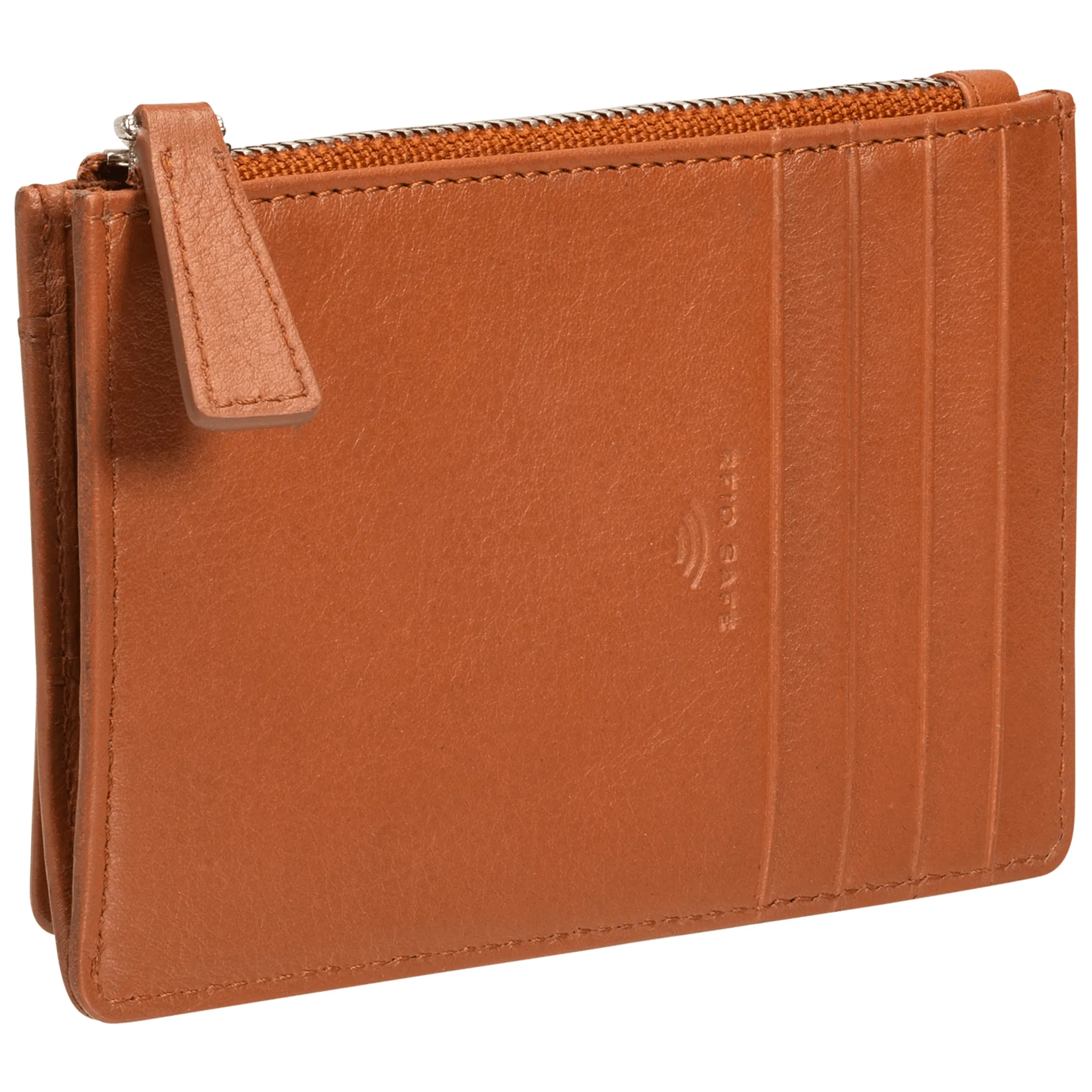 Mancini Croco RFID Secure Card Case and Coin Pocket