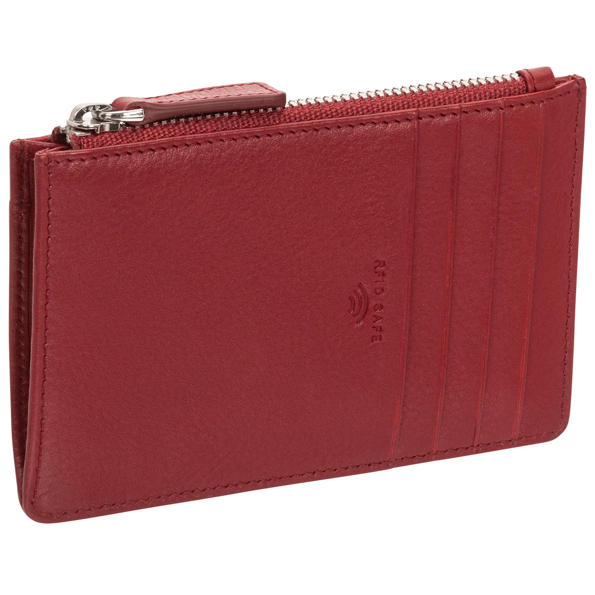 Mancini Croco RFID Secure Card Case and Coin Pocket