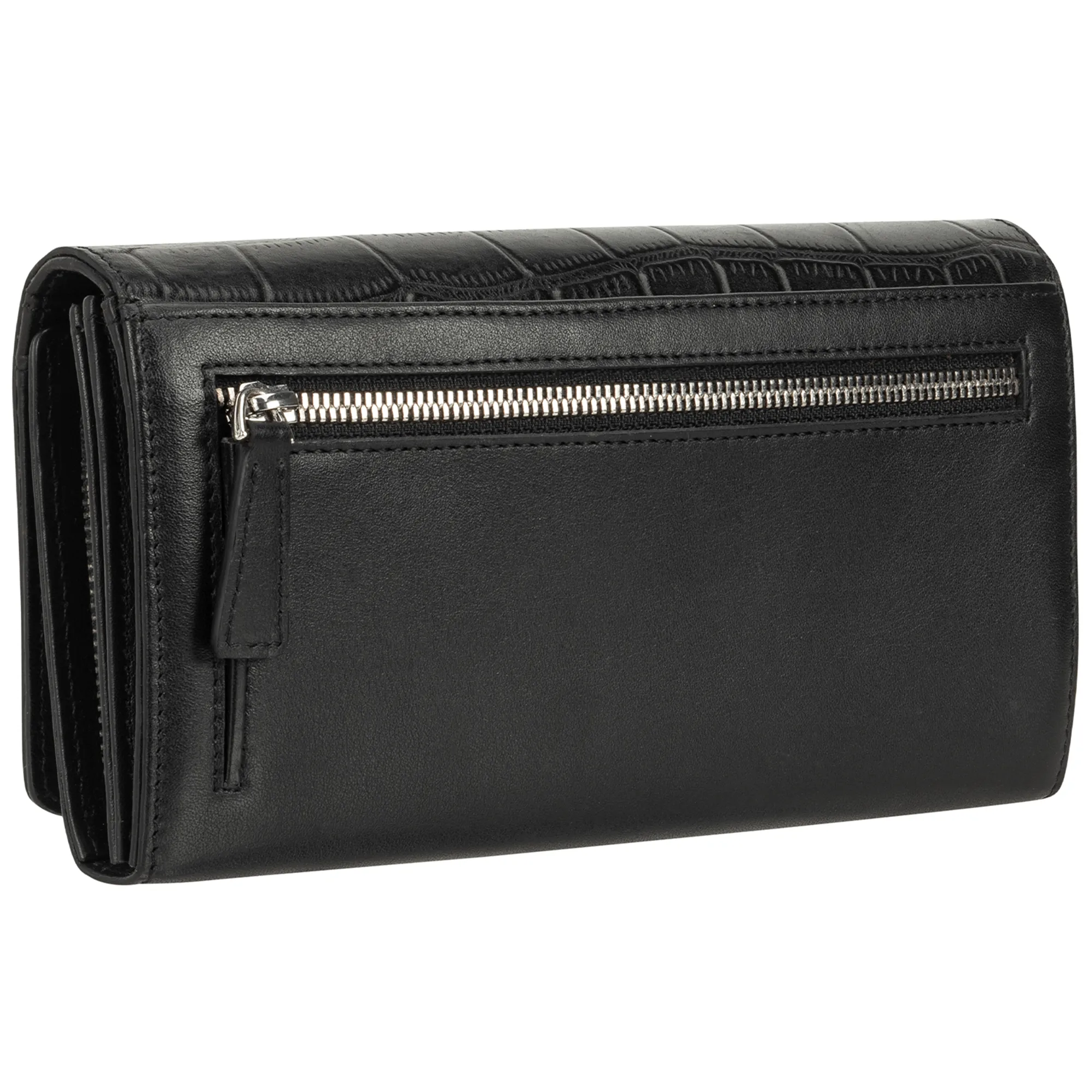 Mancini Croco RFID Secure Clutch Wallet