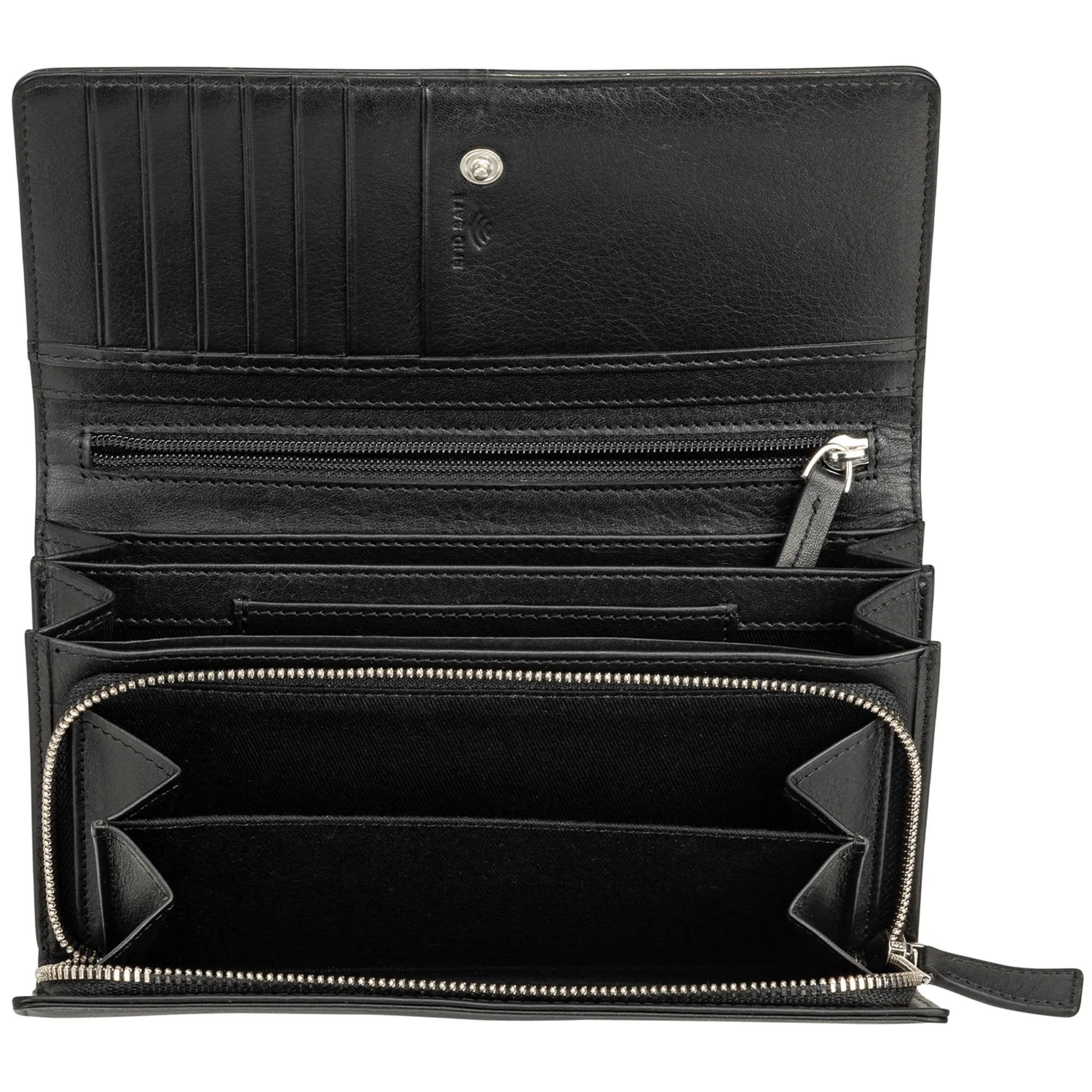 Mancini Croco RFID Secure Clutch Wallet