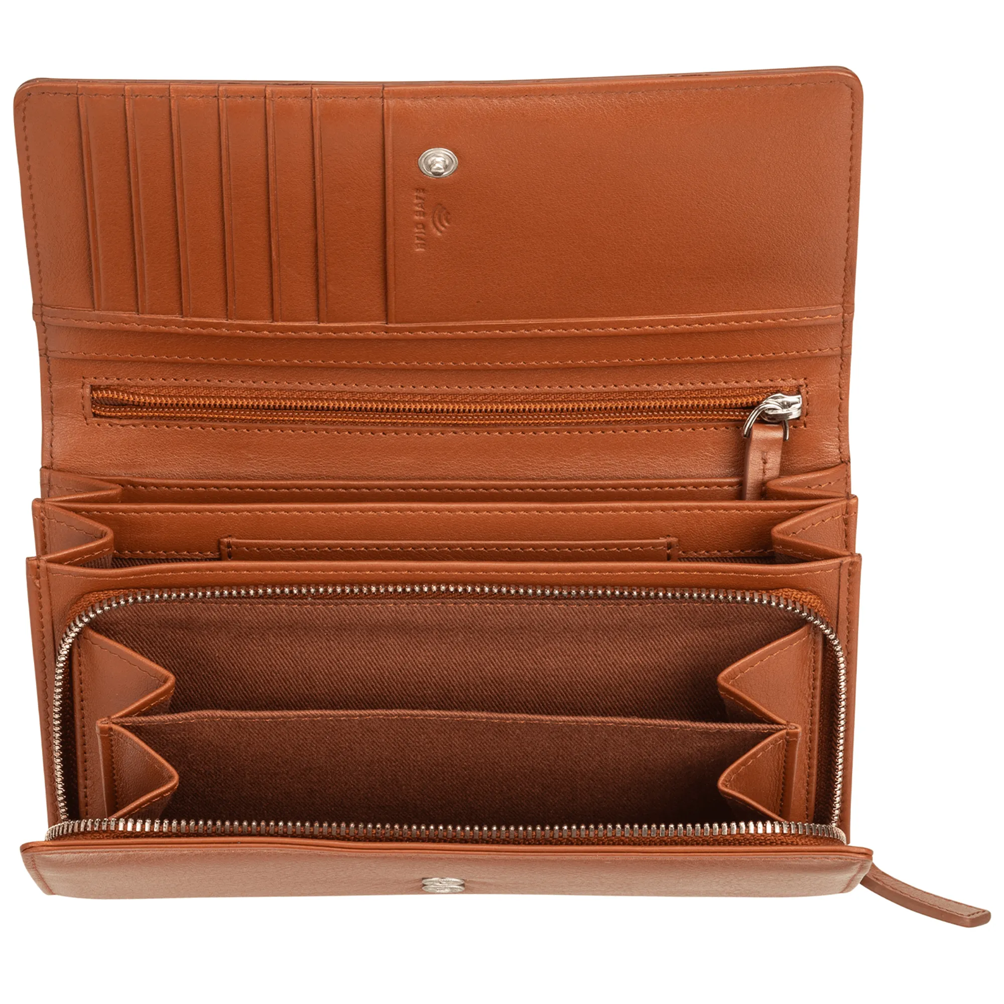 Mancini Croco RFID Secure Clutch Wallet