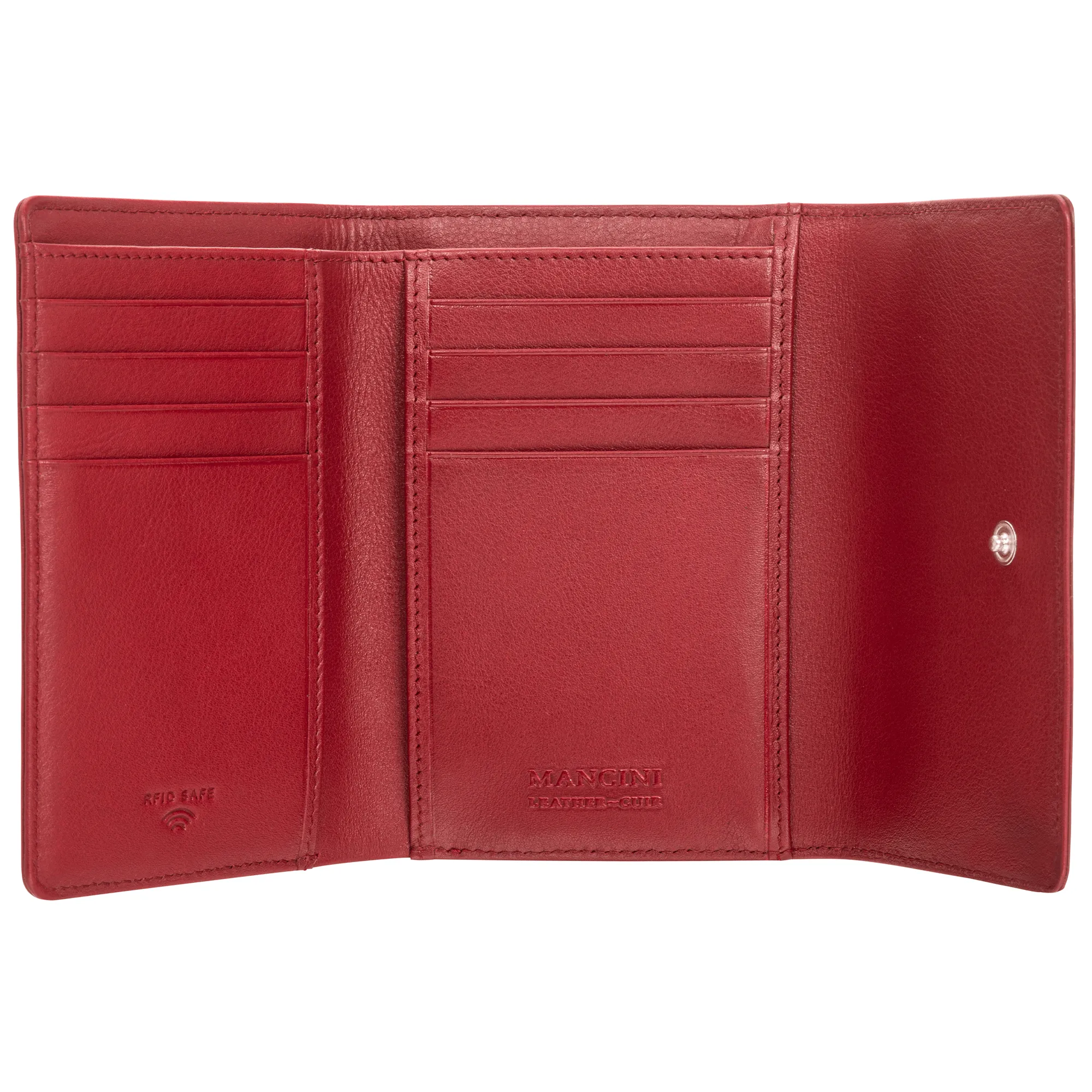Mancini Croco RFID Secure Medium Clutch Wallet