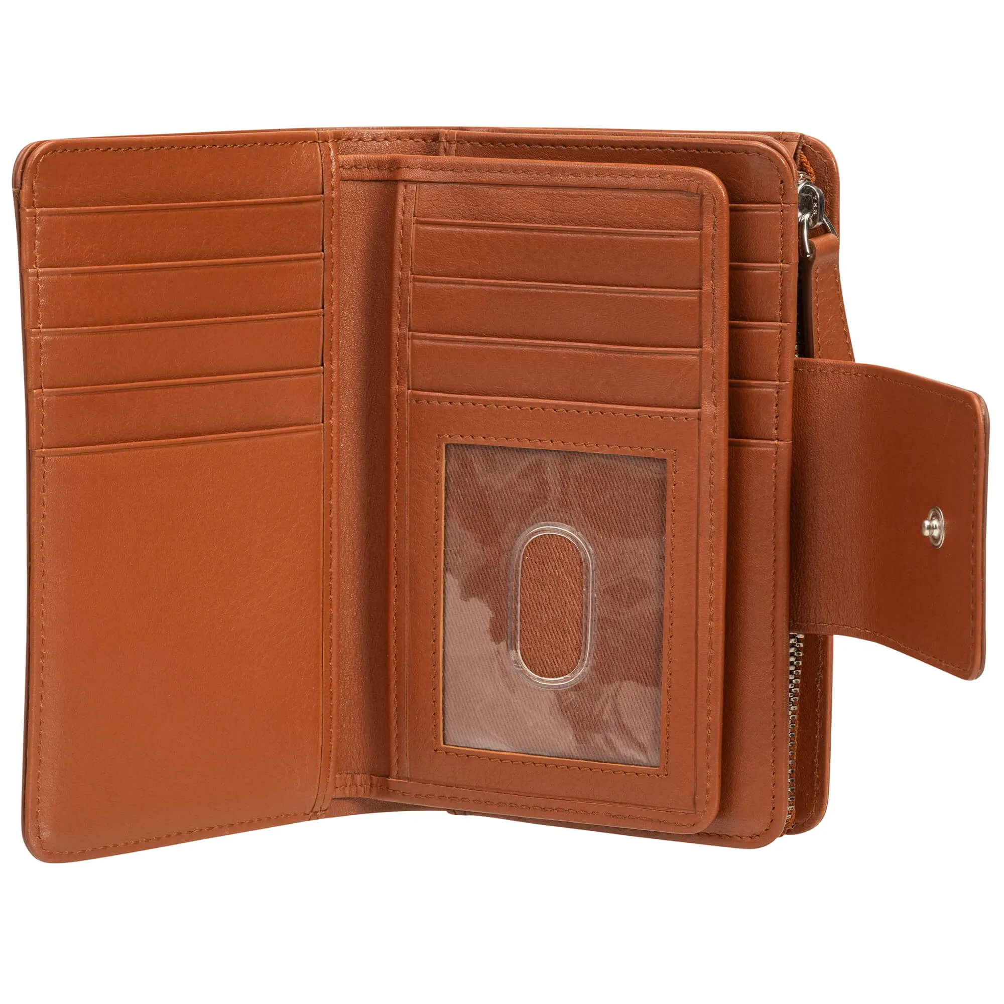 Mancini Croco RFID Secure Medium Clutch Wallet