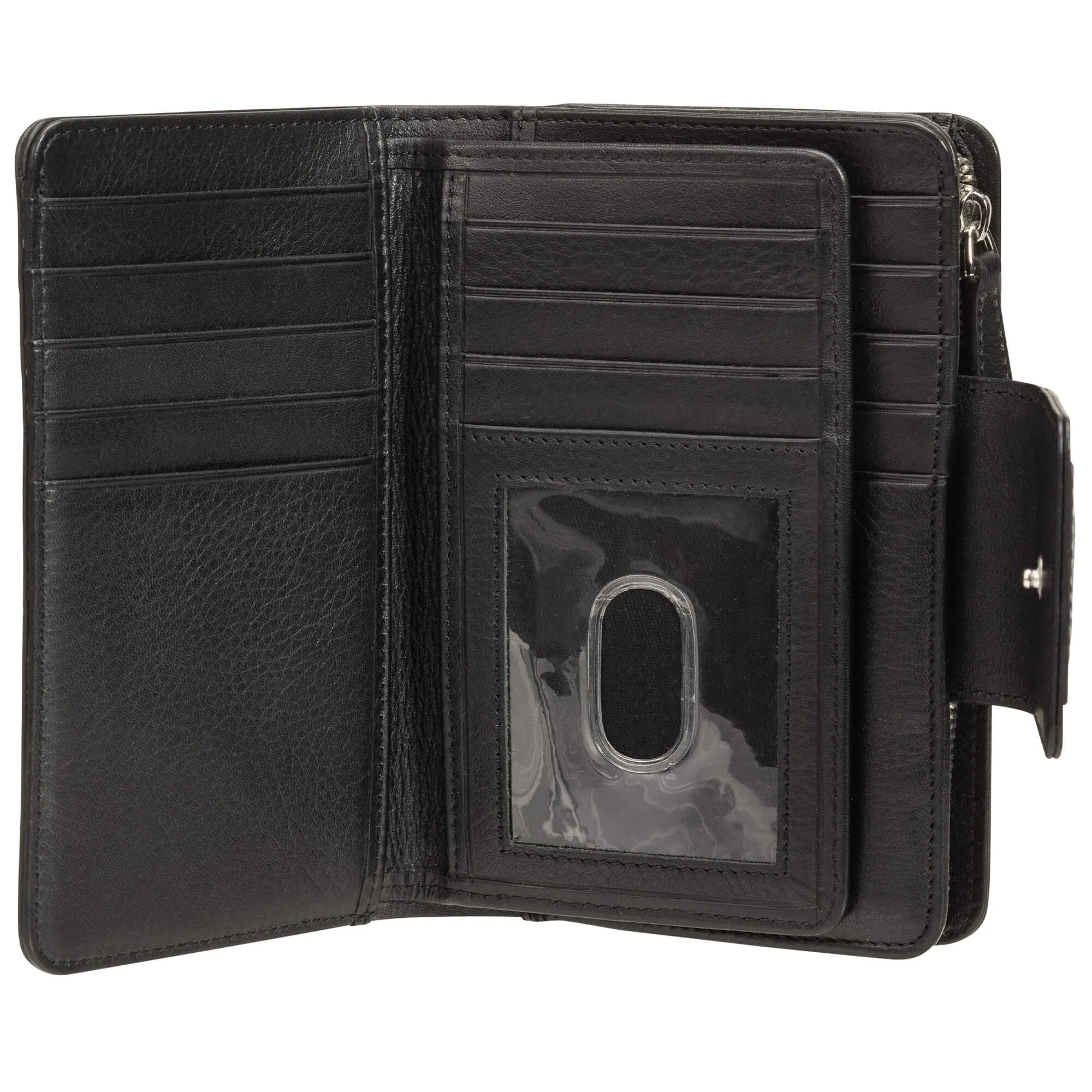 Mancini Croco RFID Secure Medium Clutch Wallet