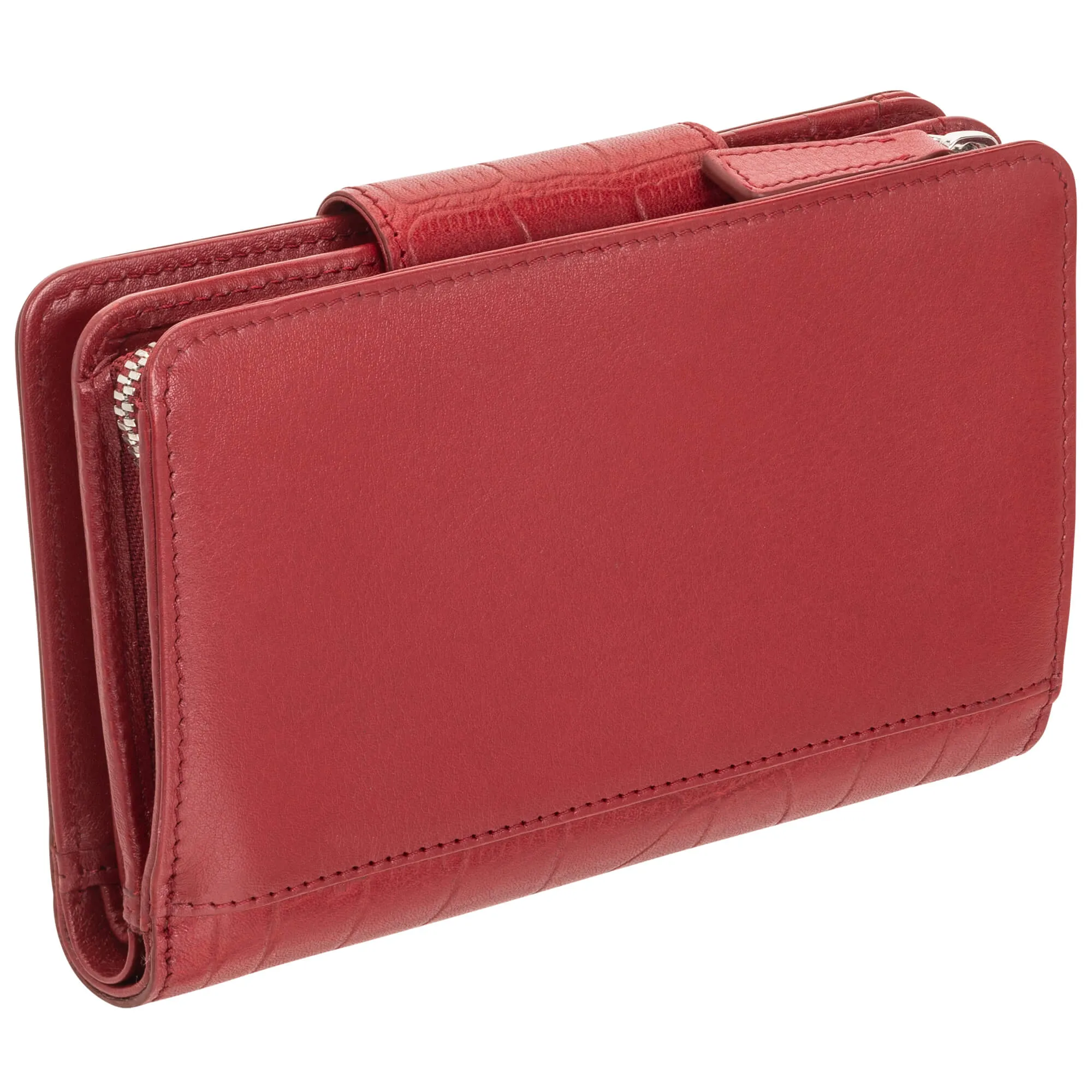 Mancini Croco RFID Secure Medium Clutch Wallet