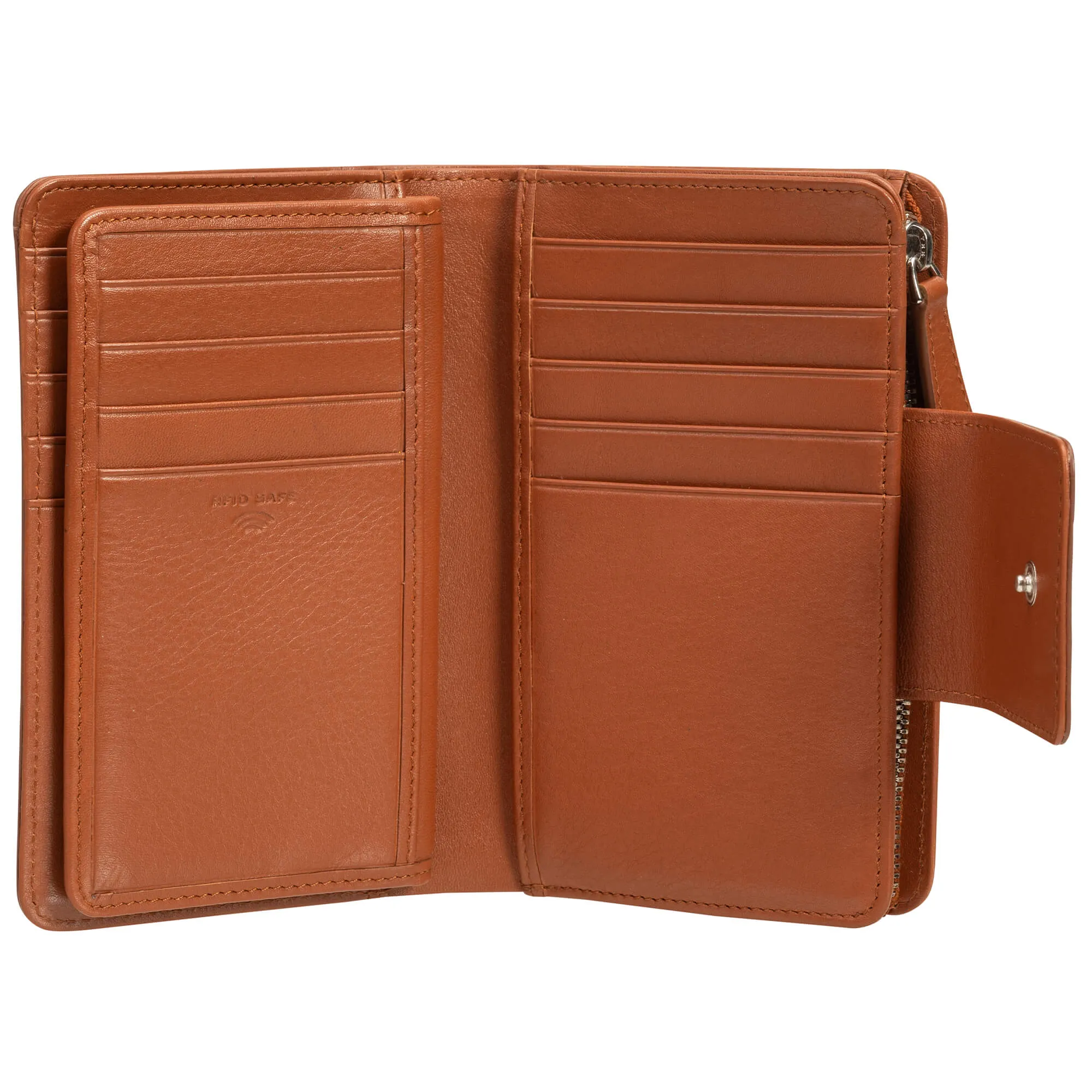 Mancini Croco RFID Secure Medium Clutch Wallet