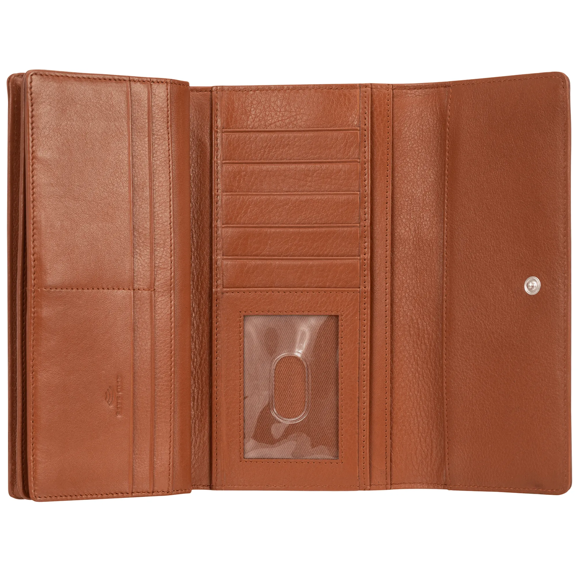 Mancini Croco RFID Secure Quadruple Fold Wallet