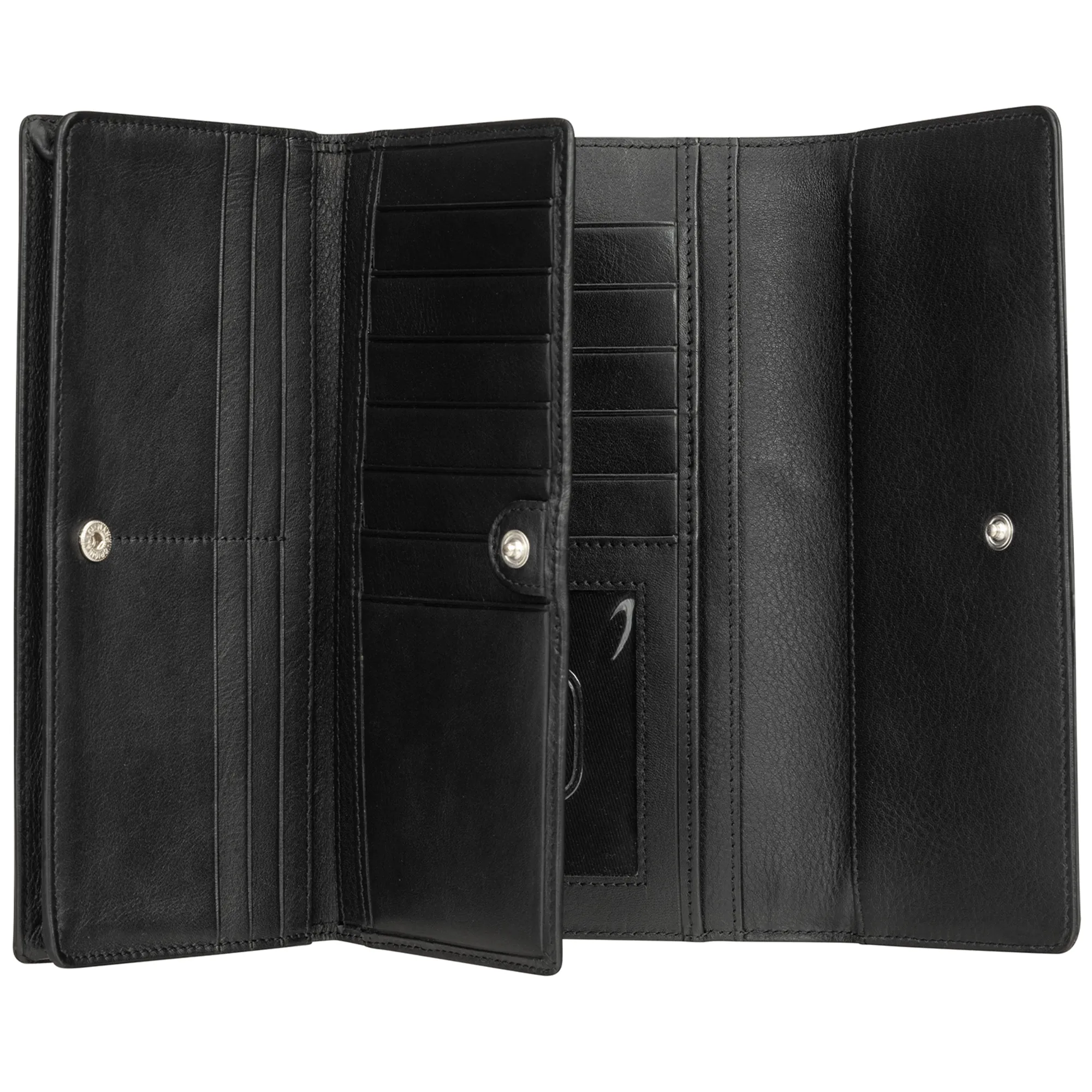 Mancini Croco RFID Secure Quadruple Fold Wallet