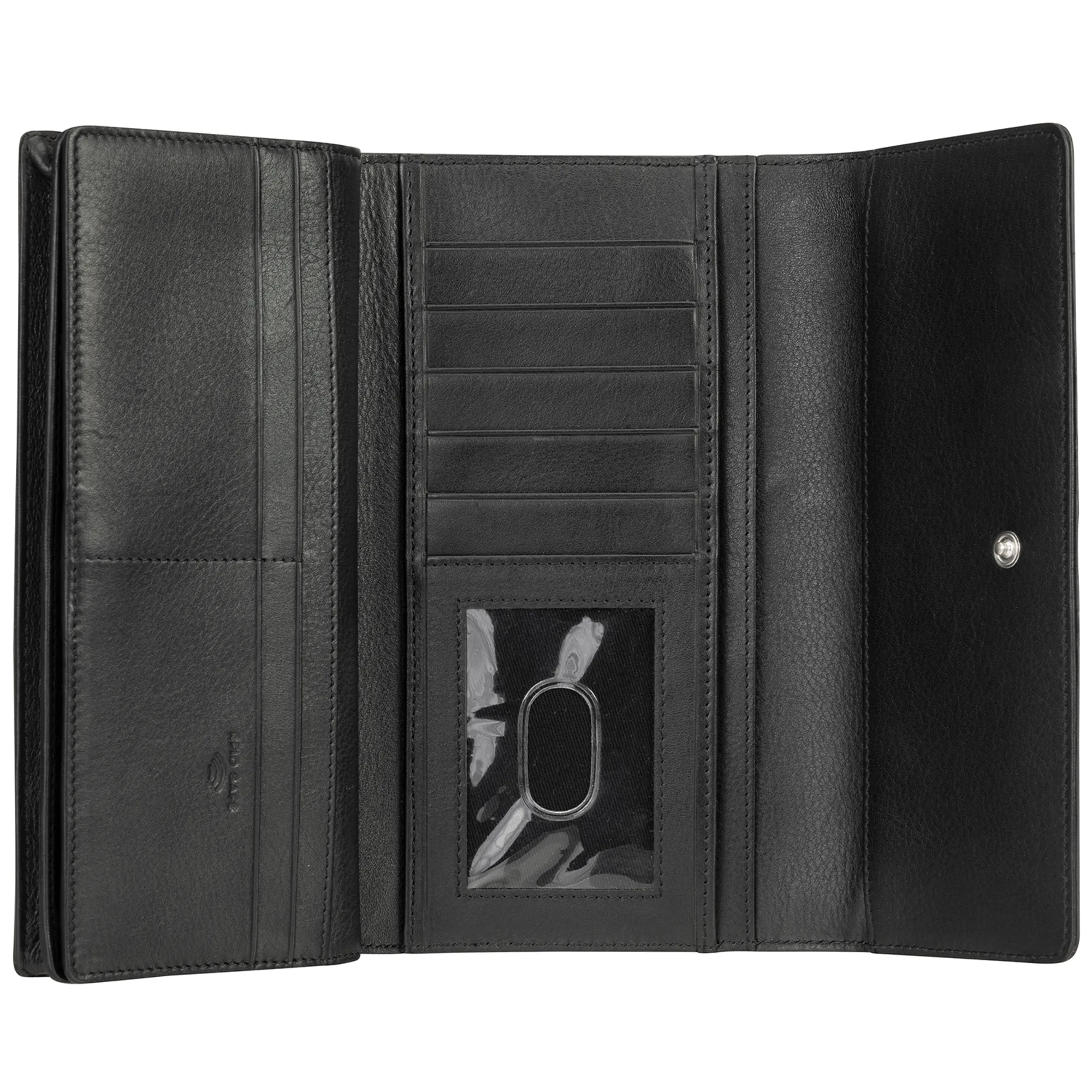 Mancini Croco RFID Secure Quadruple Fold Wallet