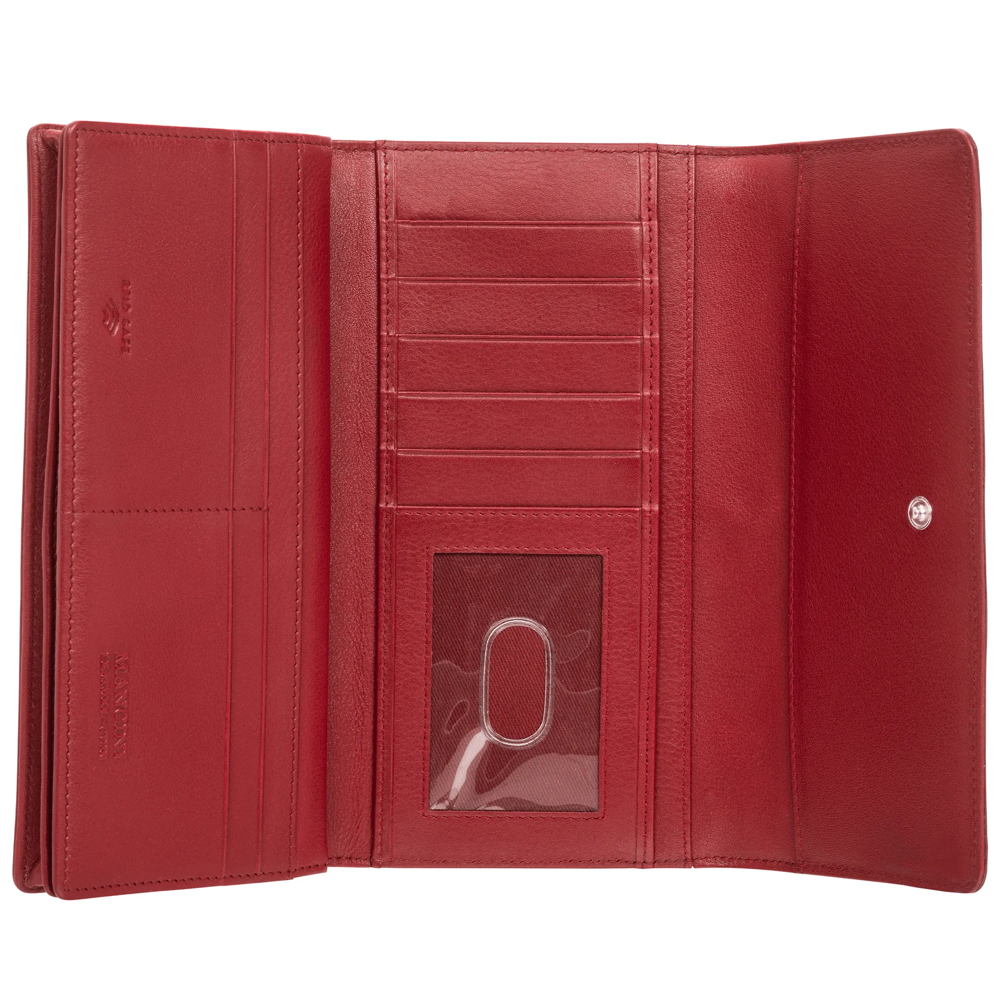 Mancini Croco RFID Secure Quadruple Fold Wallet