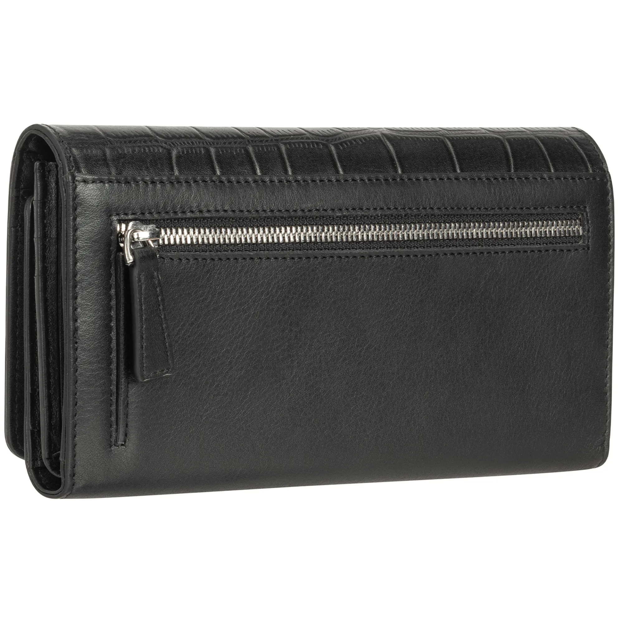 Mancini Croco RFID Secure Trifold Wallet