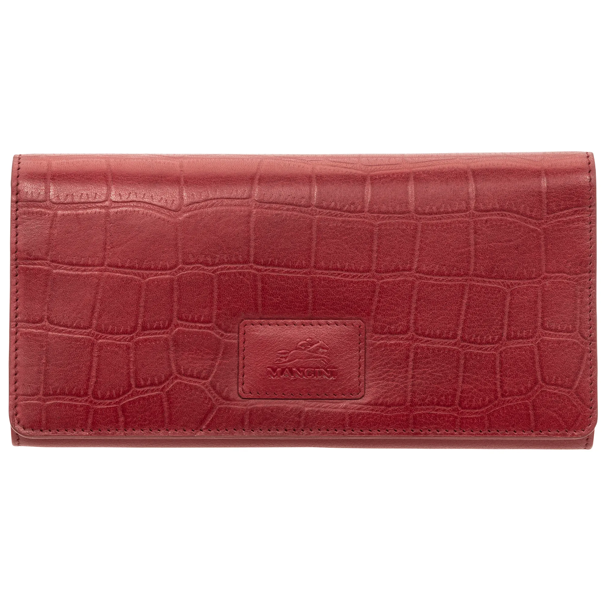 Mancini Croco RFID Secure Trifold Wallet