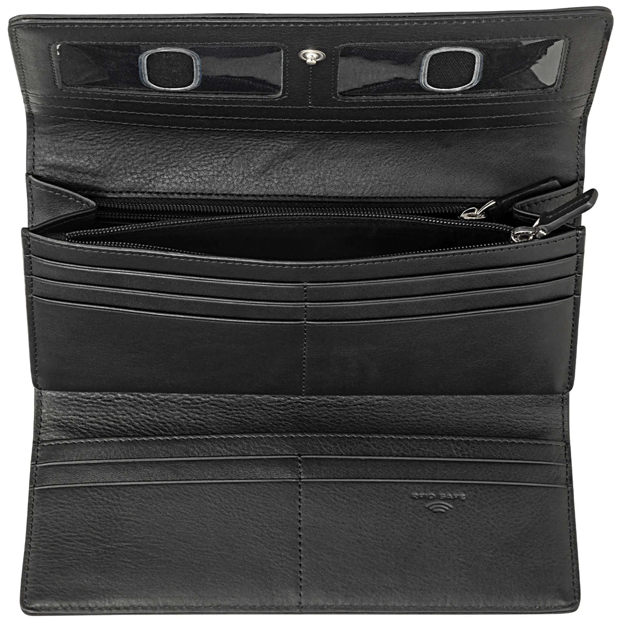 Mancini Croco RFID Secure Trifold Wallet