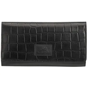 Mancini Croco RFID Secure Trifold Wallet