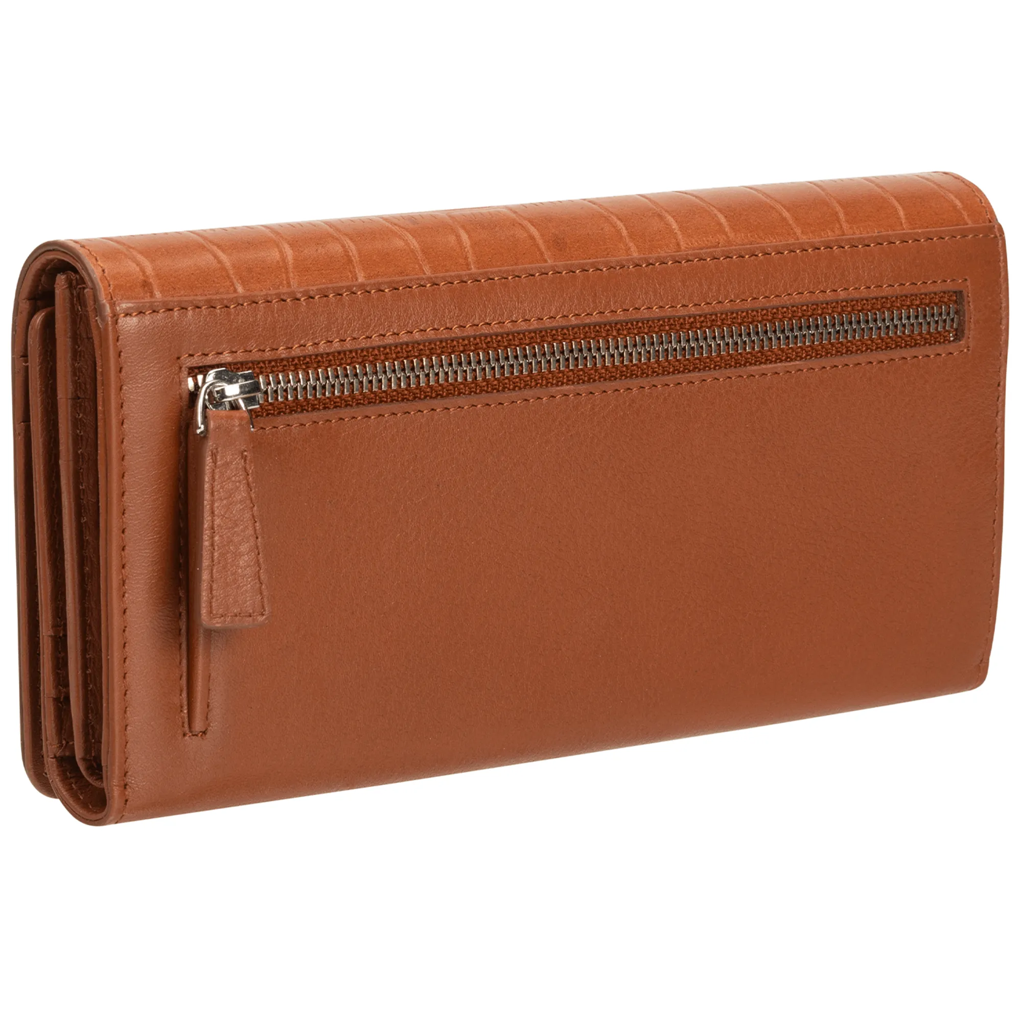 Mancini Croco RFID Secure Trifold Wallet