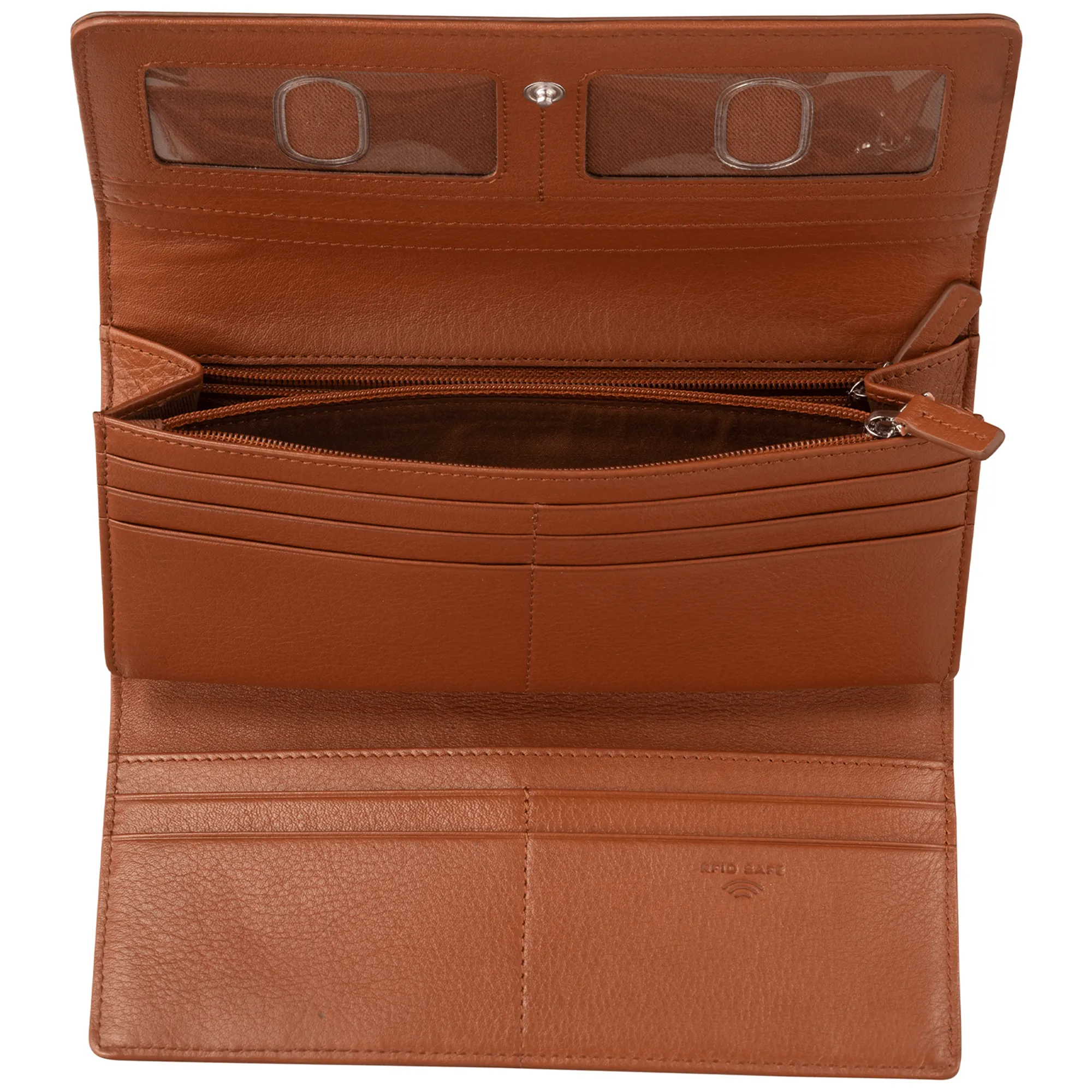 Mancini Croco RFID Secure Trifold Wallet