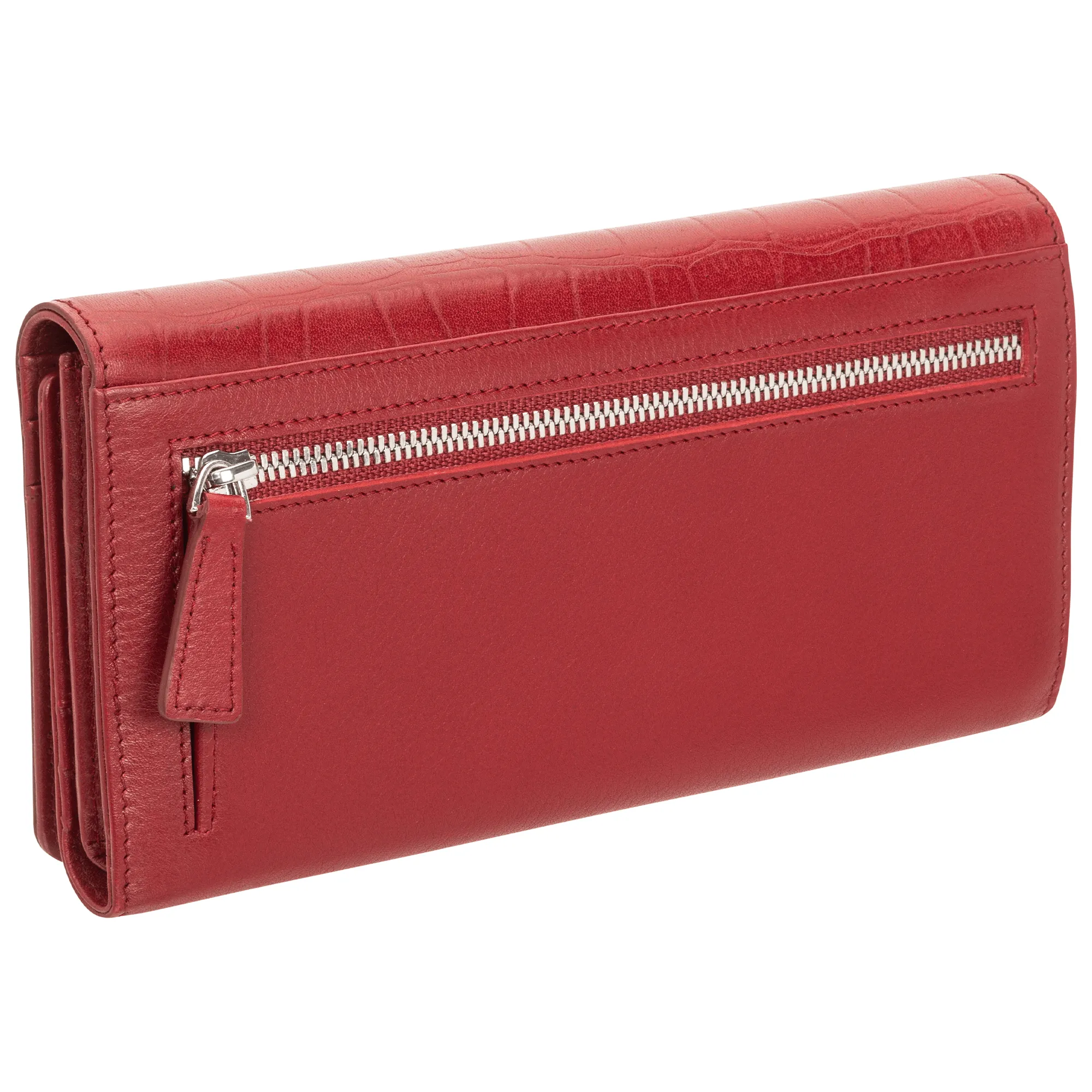 Mancini Croco RFID Secure Trifold Wallet