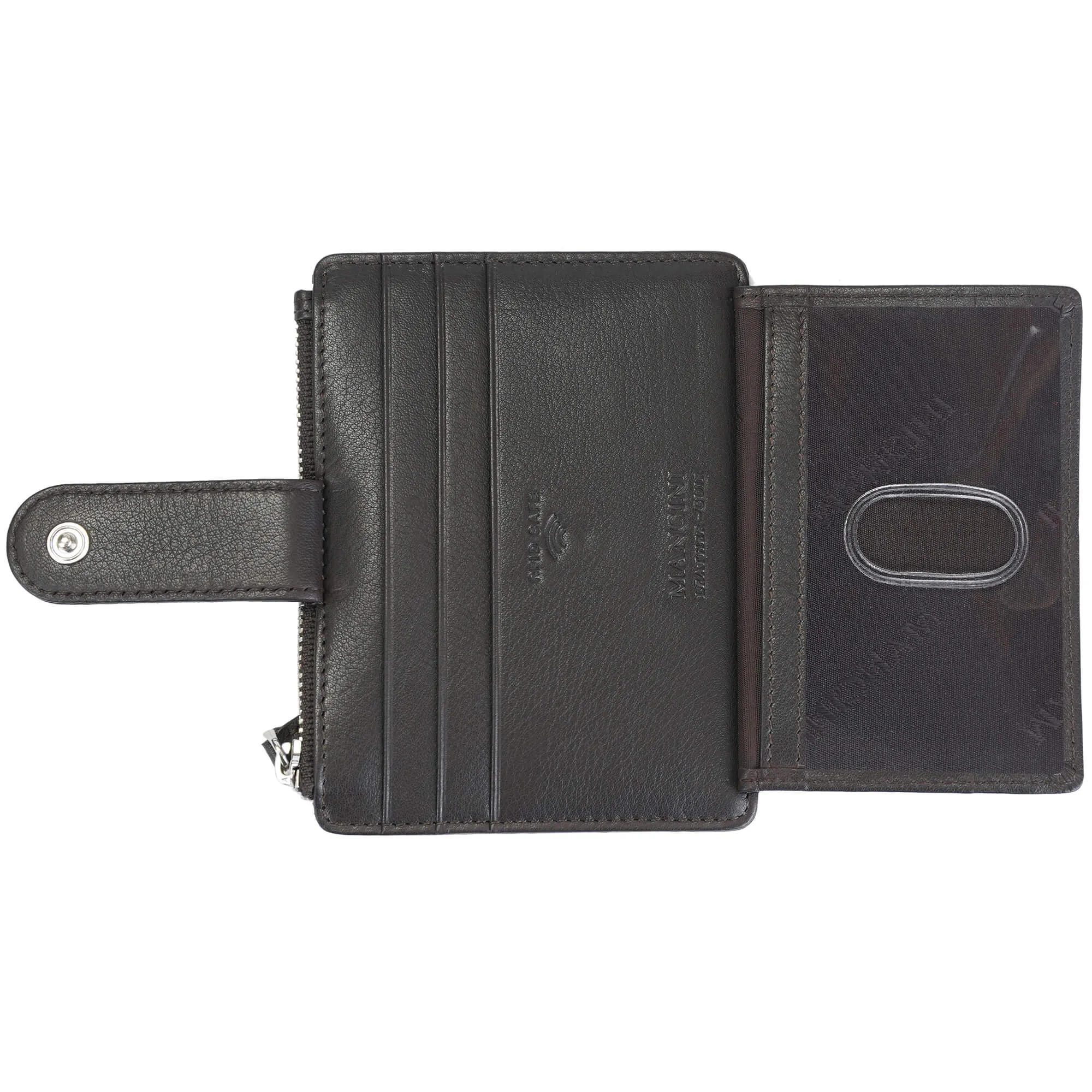 Mancini Croco2 Women's Card Case with Enhanced RFID Protection
