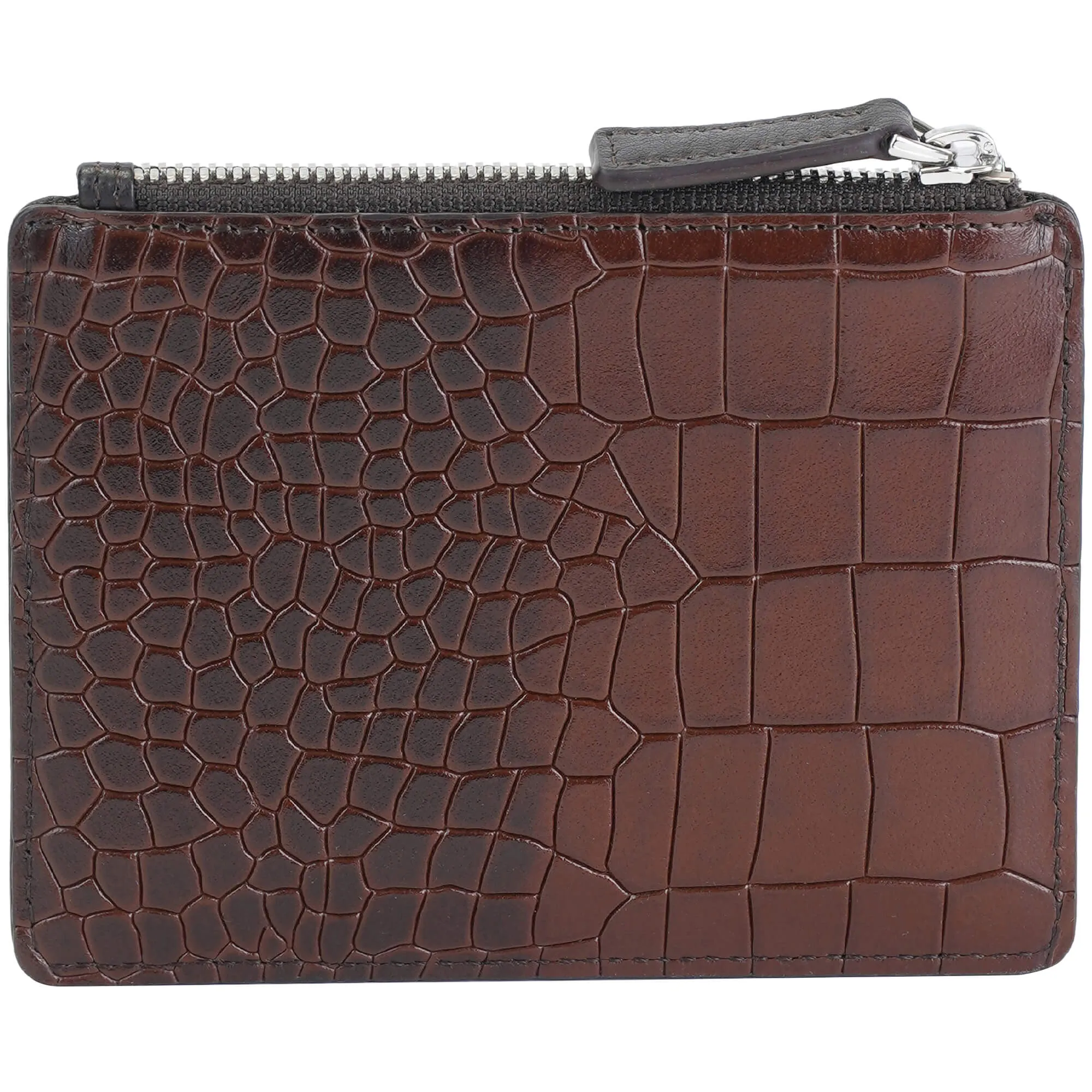 Mancini Croco2 Women's Card Case with Enhanced RFID Protection