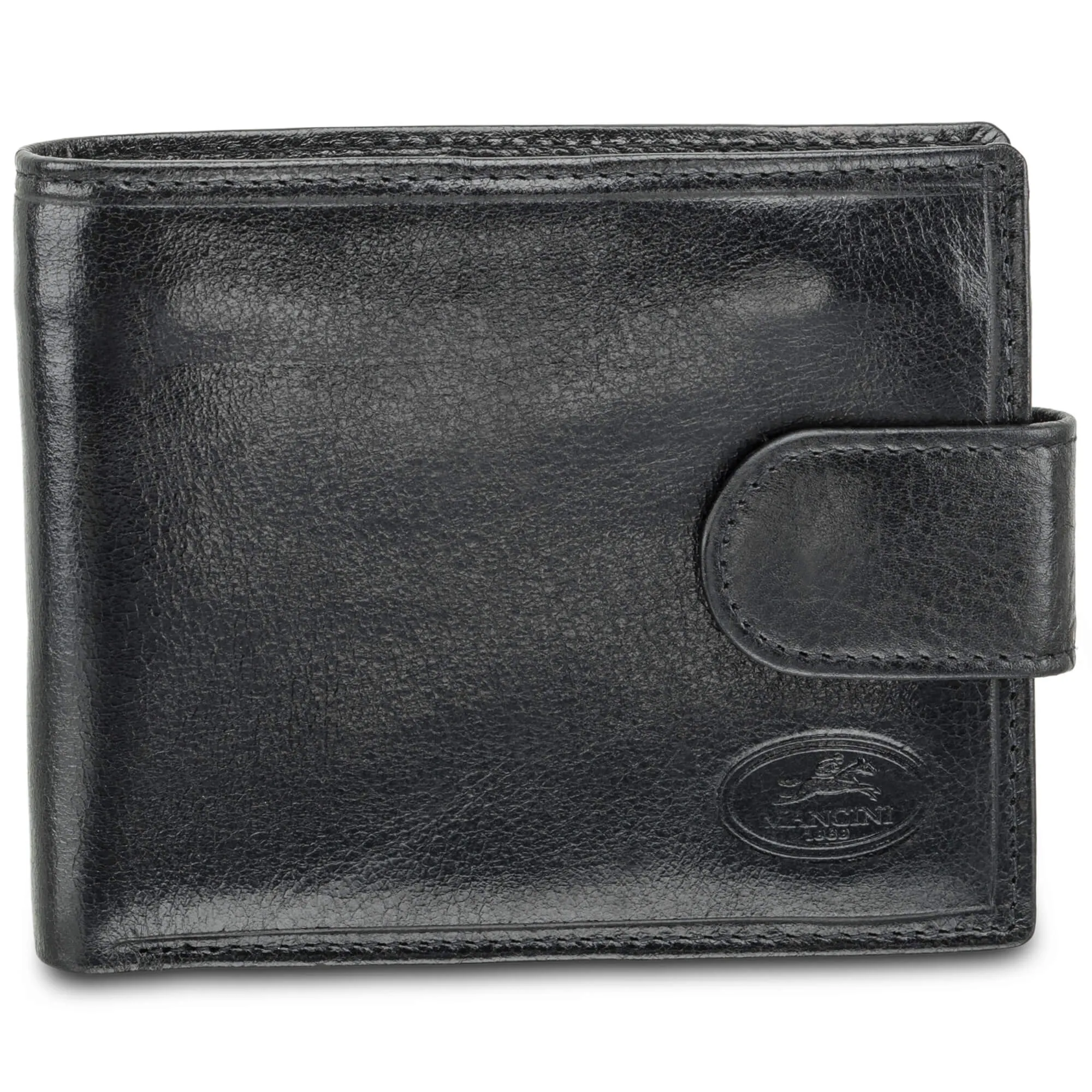 Mancini Deluxe Men's RFID Secure Wallet with Coin Pocket