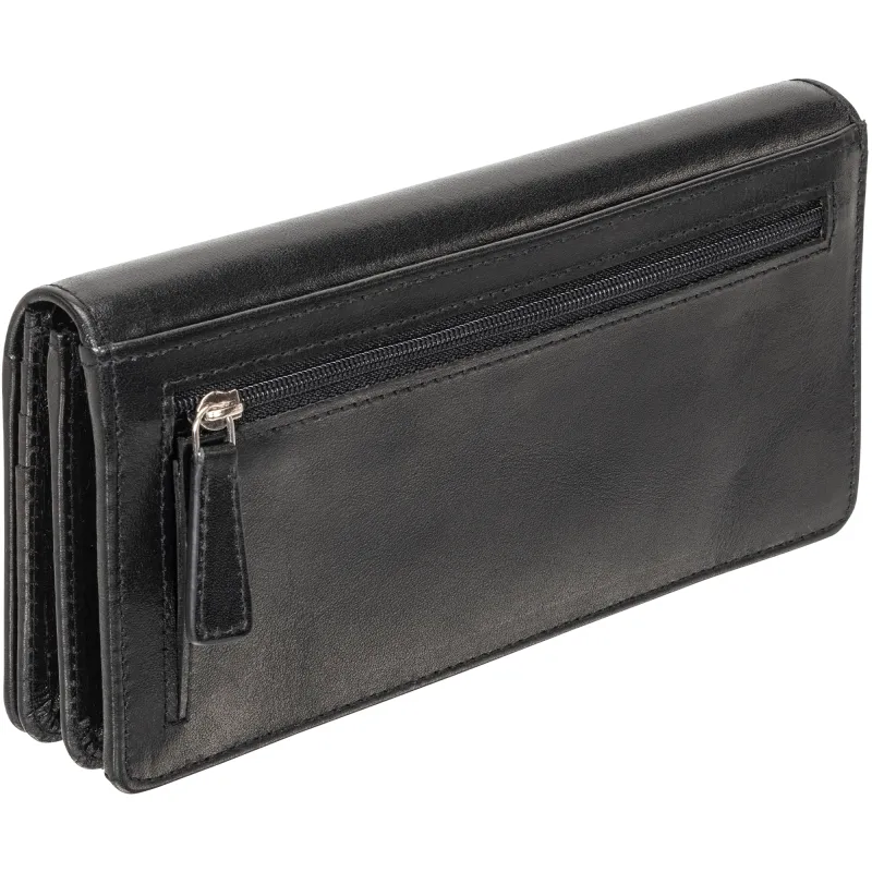 Mancini Ladies' RFID Secure Clutch Wallet