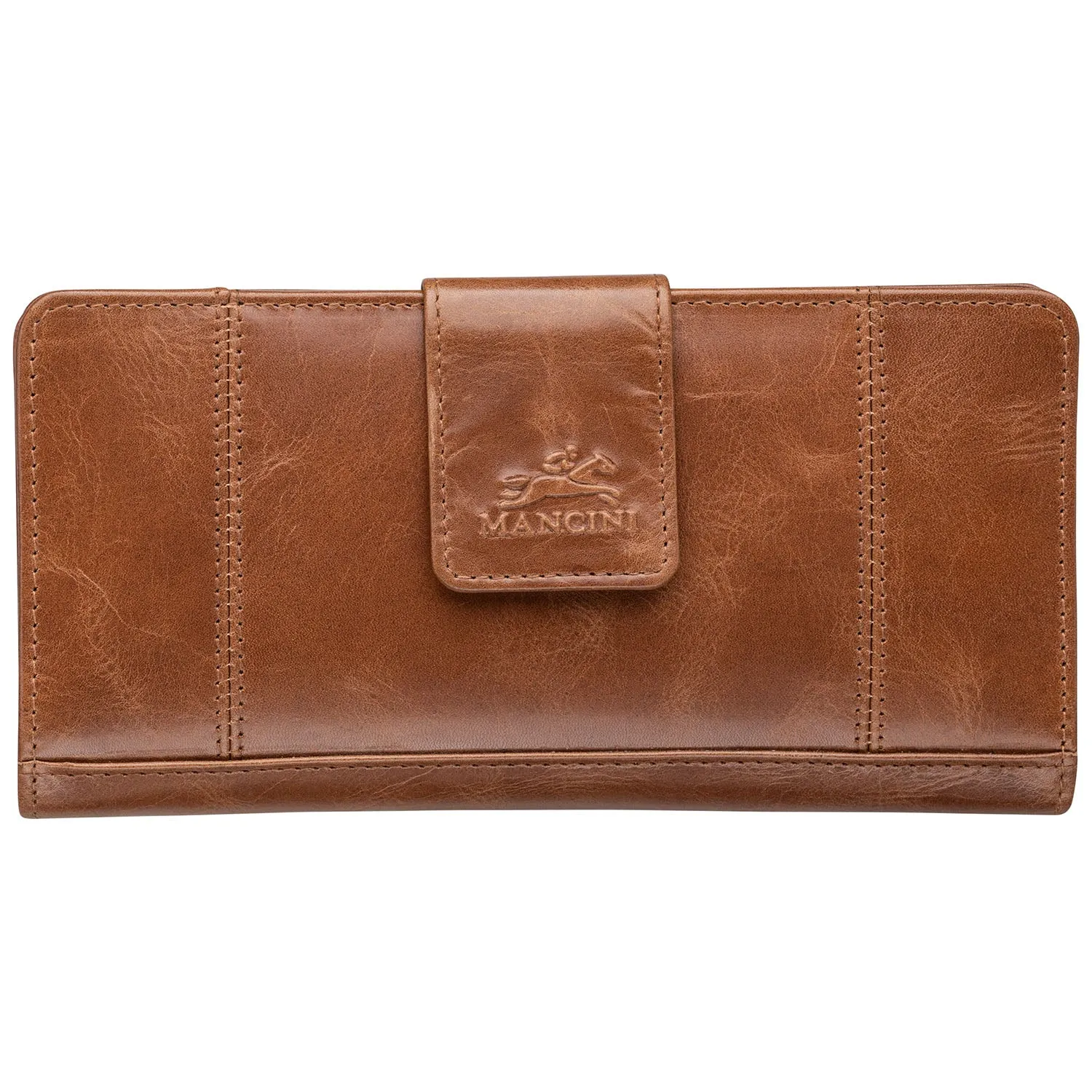 Mancini Ladies' RFID Secure Clutch Wallet