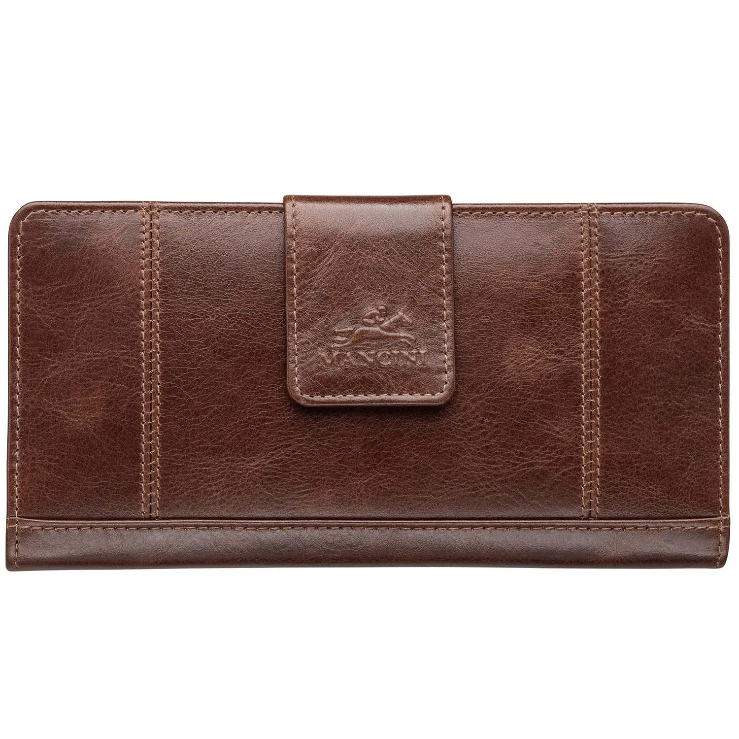 Mancini Ladies' RFID Secure Clutch Wallet