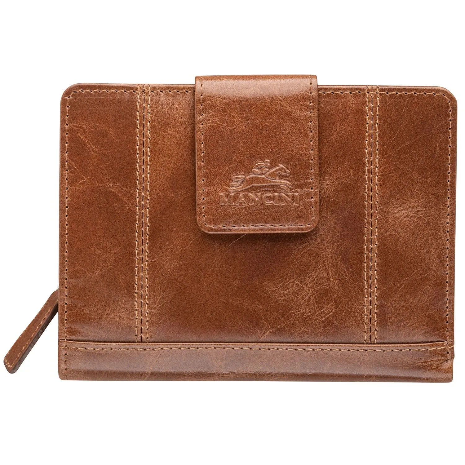 Mancini Ladies' RFID Secure Medium Clutch Wallet