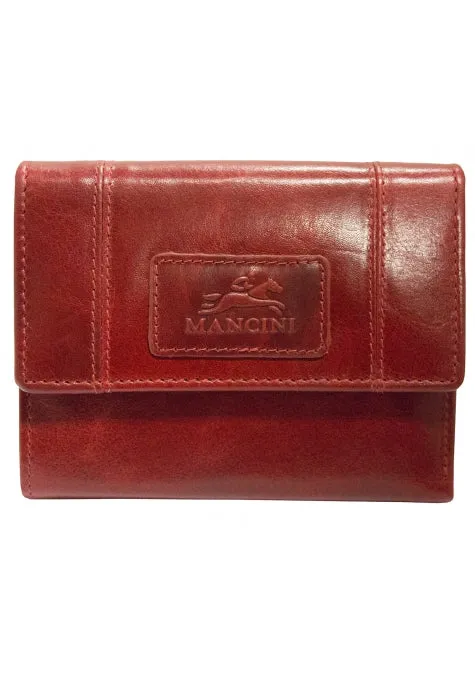 Mancini Ladies' RFID Secure Small Clutch Wallet