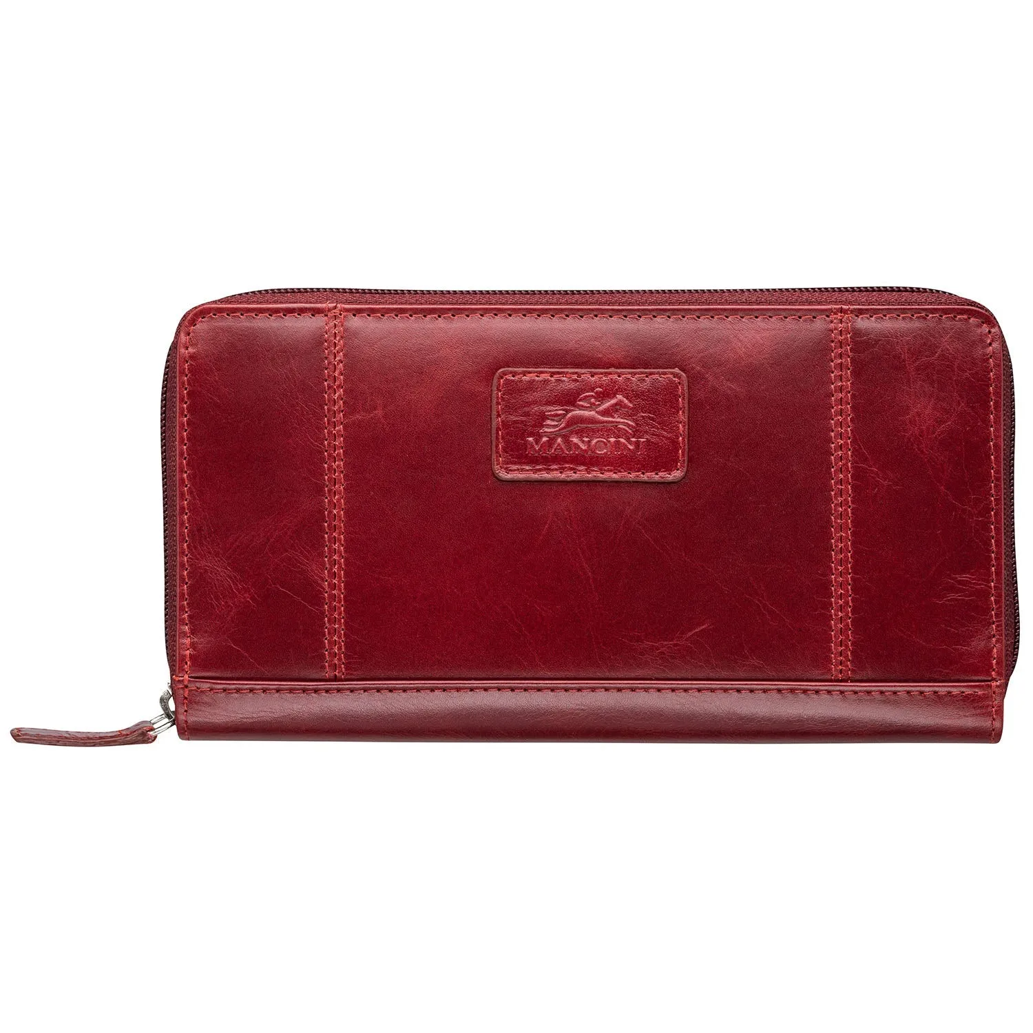 Mancini Leather Ladies Clutch Wallet