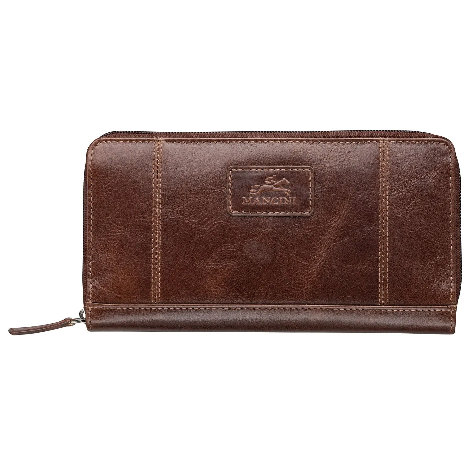 Mancini Leather Ladies Clutch Wallet