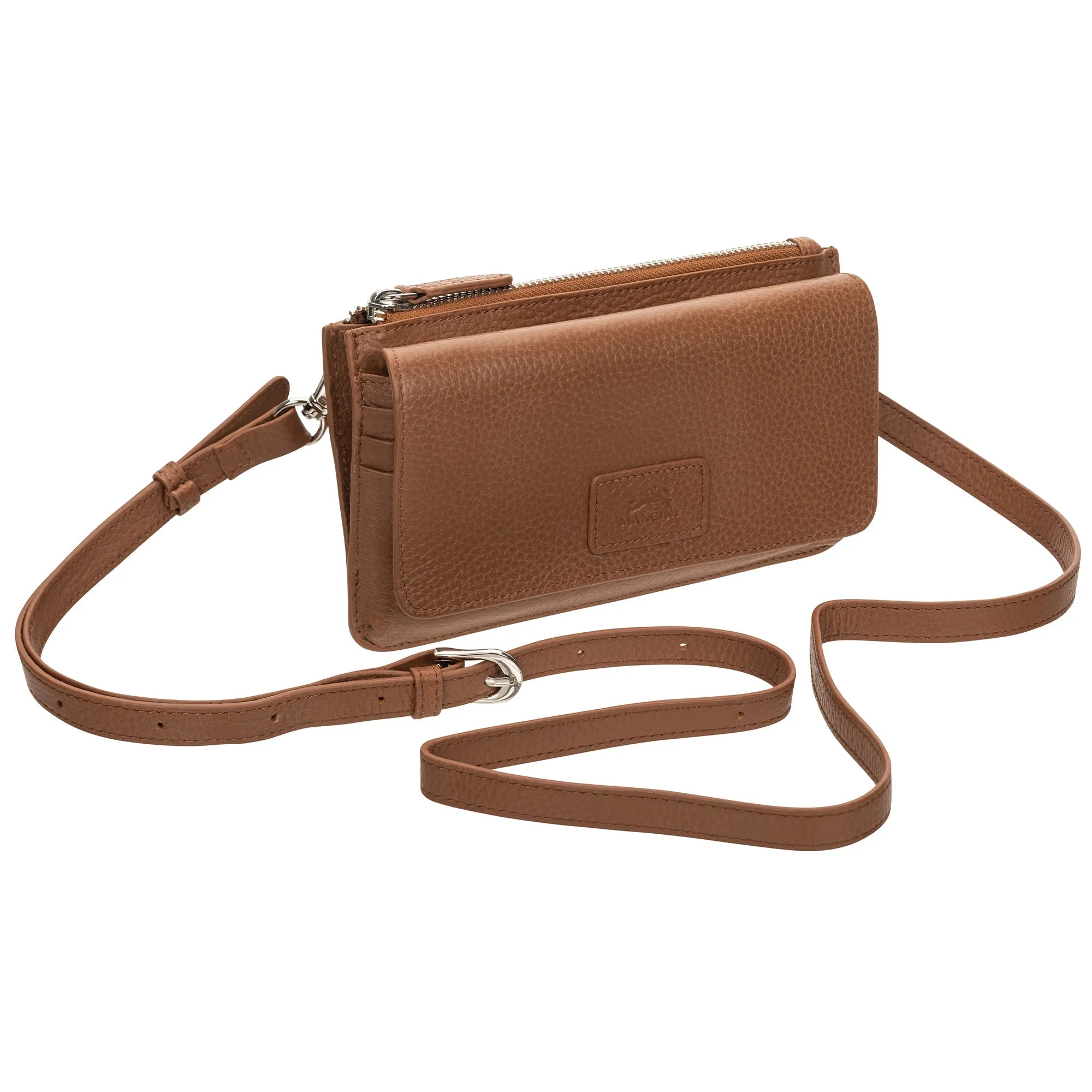Mancini Pebbled Ladies RFID Crossbody Wallet