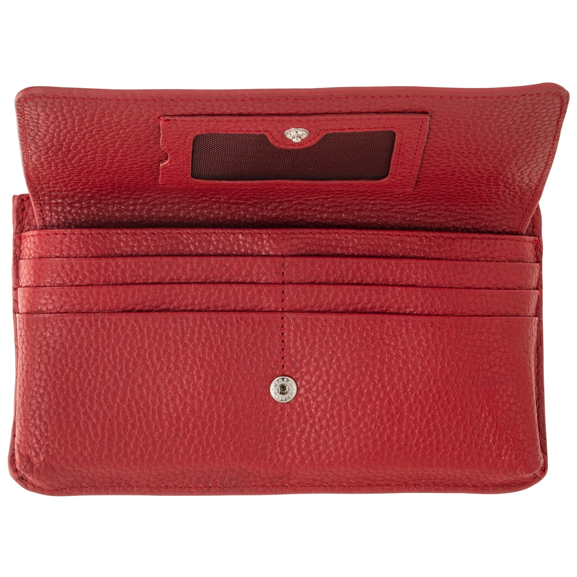 Mancini Pebbled Ladies RFID Crossbody Wallet