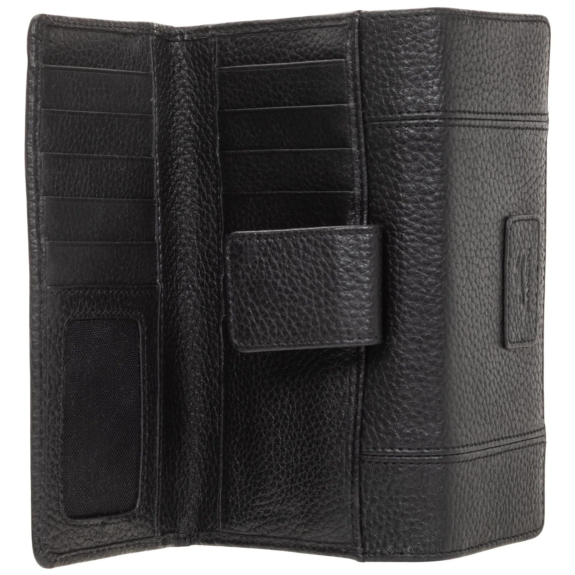 Mancini Pebbled Ladies' RFID Medium Clutch Wallet