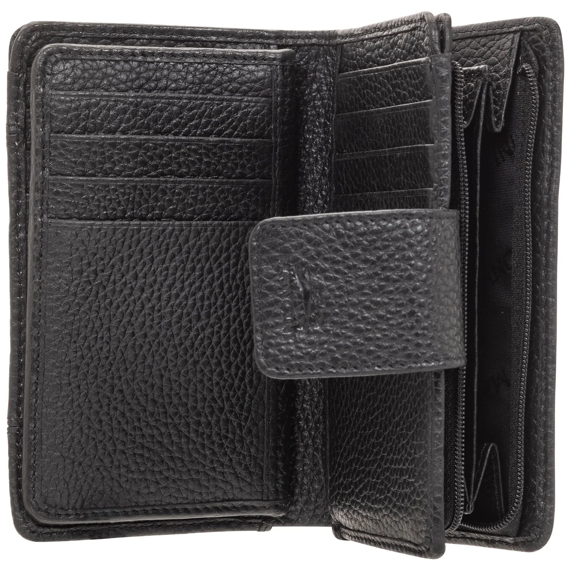 Mancini Pebbled Ladies' RFID Medium Clutch Wallet