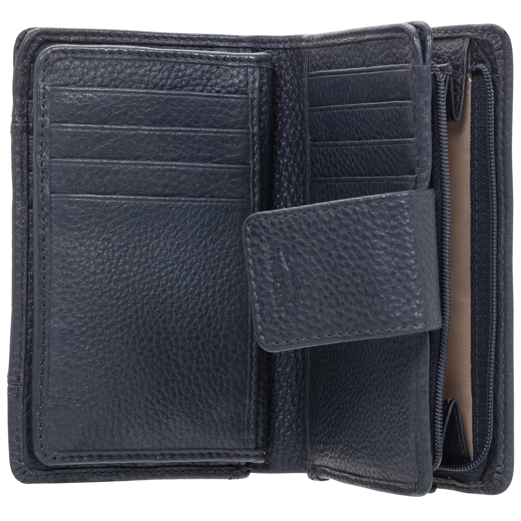 Mancini Pebbled Ladies' RFID Medium Clutch Wallet