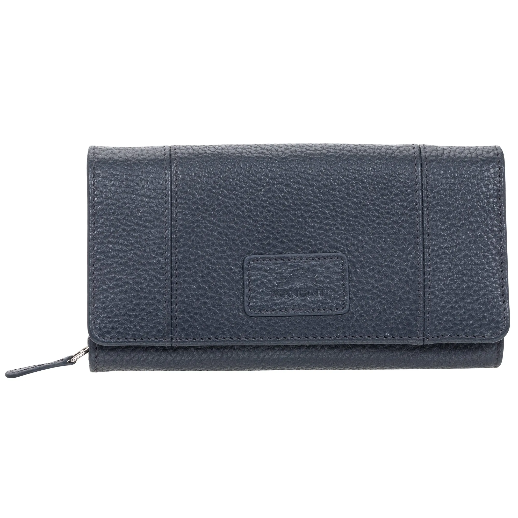 Mancini Pebbled Ladies' RFID Medium Clutch Wallet
