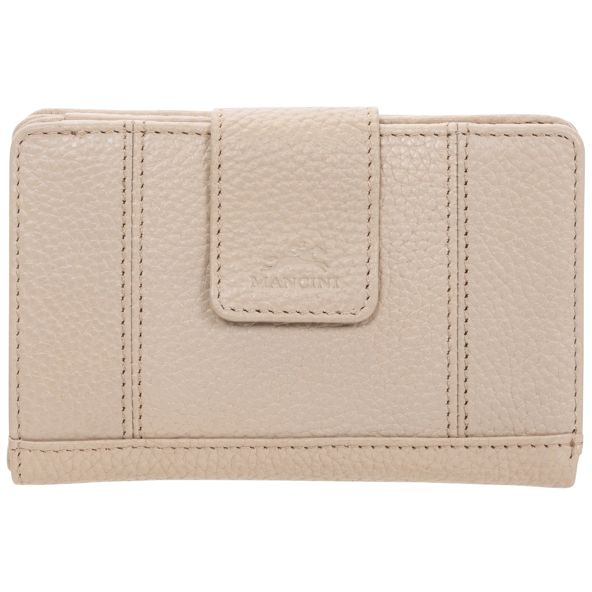 Mancini Pebbled Ladies' RFID Medium Clutch Wallet