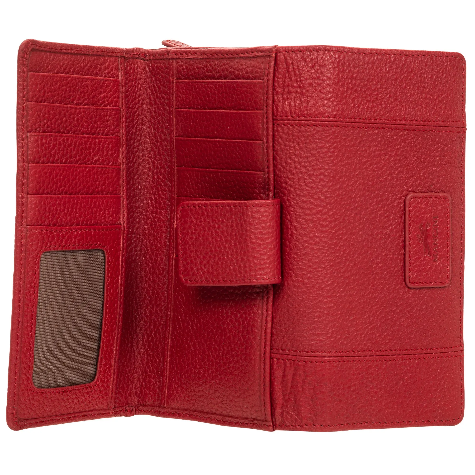 Mancini Pebbled Ladies' RFID Medium Clutch Wallet