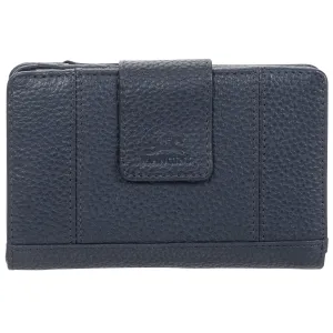 Mancini Pebbled Ladies' RFID Medium Clutch Wallet
