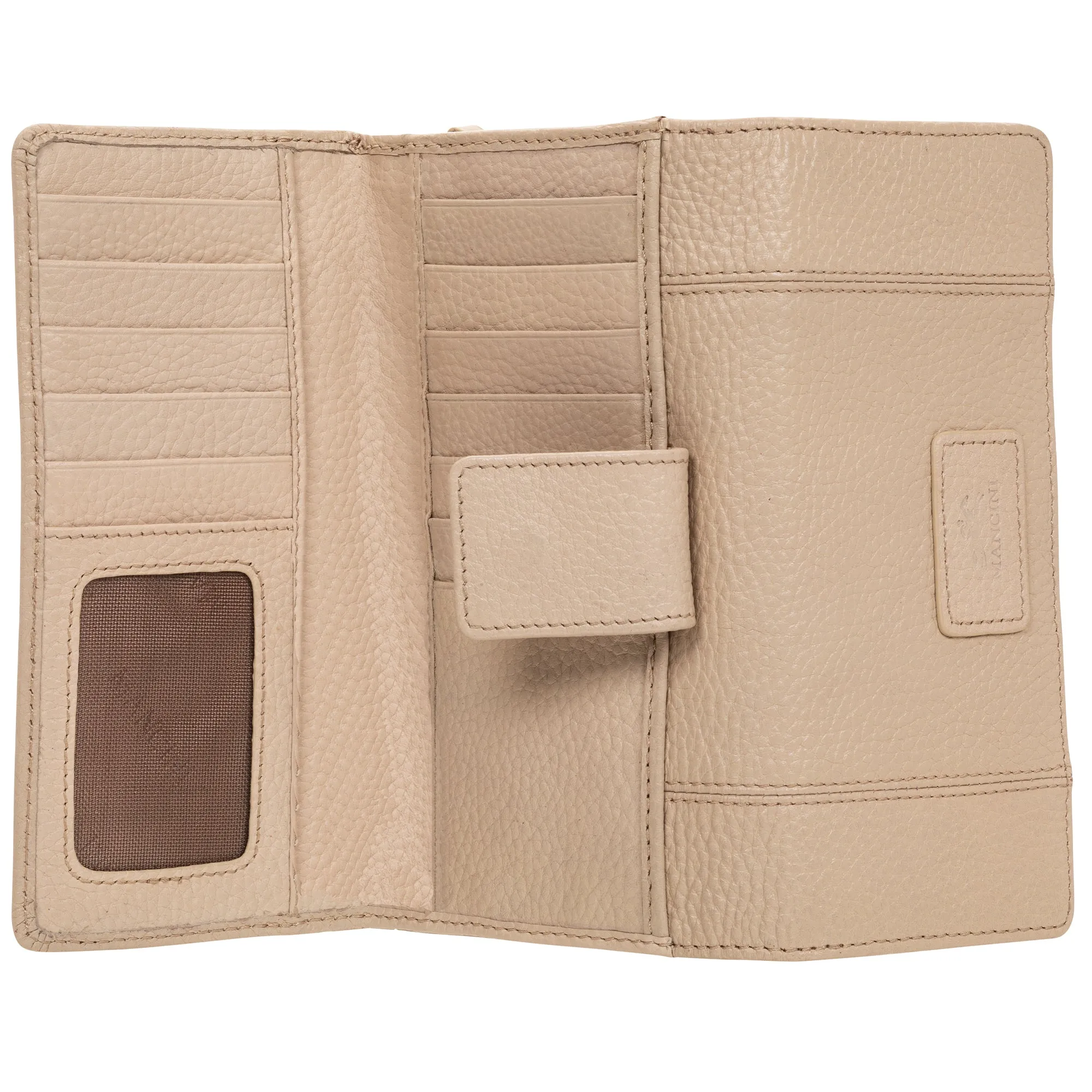 Mancini Pebbled Ladies' RFID Medium Clutch Wallet
